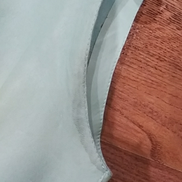 Gucci teal leather zip up vest vtg - Picture 6 of 11